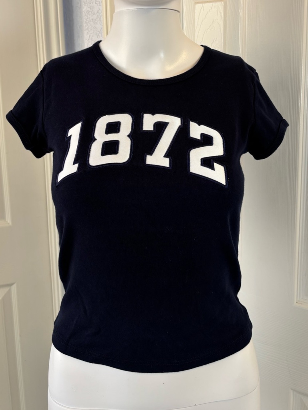 Women's Navy Short Sleeve 1872 Graphic Tee